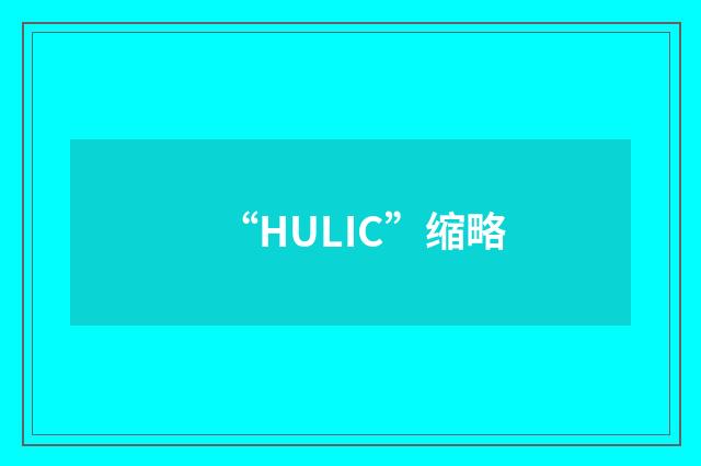“HULIC”缩略