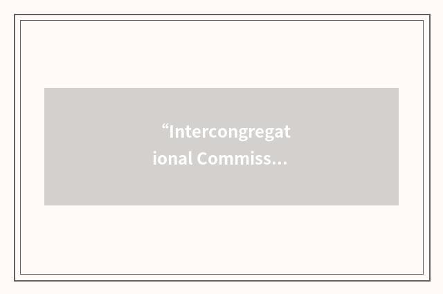 “Intercongregational Commission for Justice and Peace”缩略