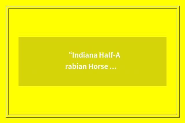 “Indiana Half-Arabian Horse Association”缩略