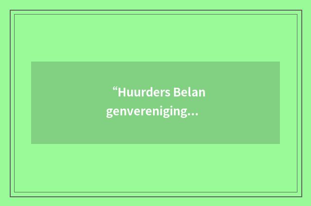 “Huurders Belangenvereniging Vestia Zoetermeer”缩略