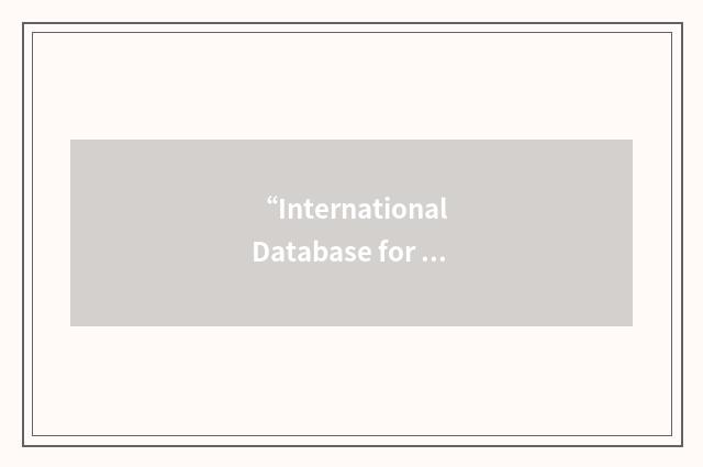 “International Database for Beta”缩略