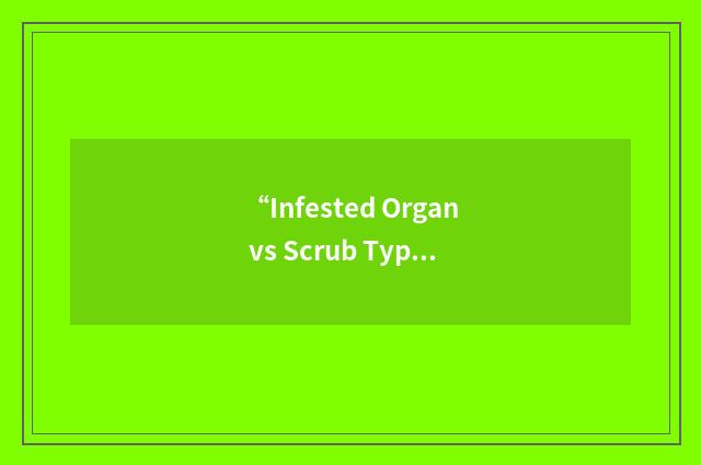 “Infested Organ vs Scrub Typhus”缩略