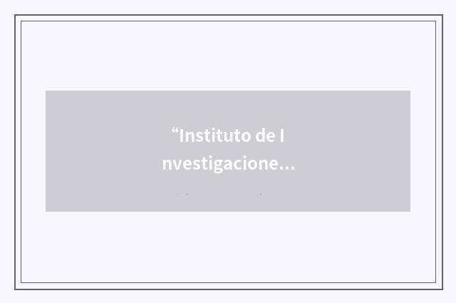 “Instituto de Investigaciones Económicas y Sociales”缩略