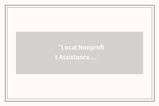 “Local Nonprofit Assistance Program”缩略