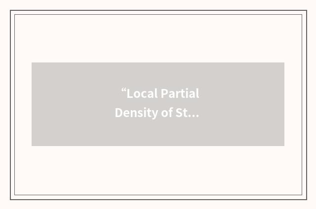 “Local Partial Density of States”缩略