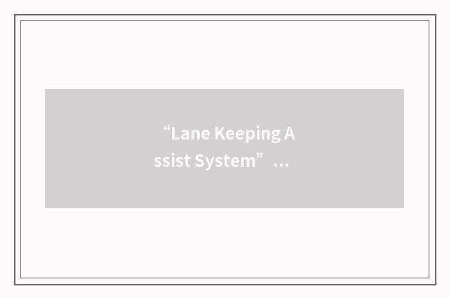 “Lane Keeping Assist System”缩略