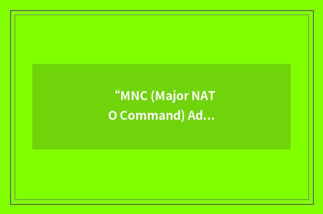 “MNC (Major NATO Command) Advisory Group on Interoperability and Electronics”缩略