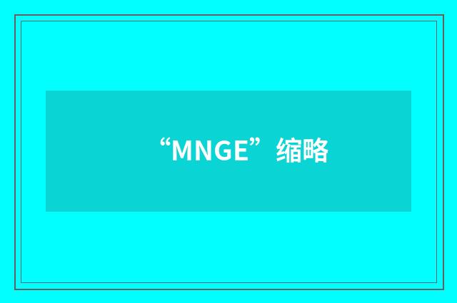 “MNGE”缩略