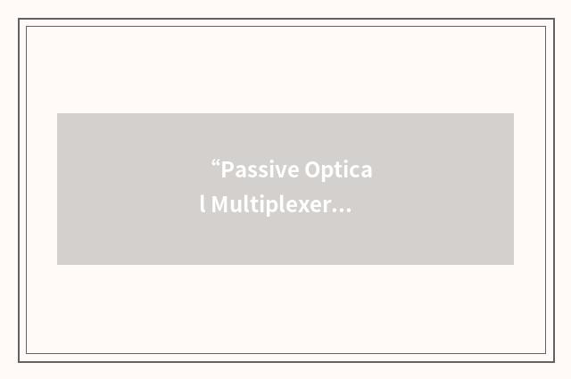 “Passive Optical Multiplexer”缩略