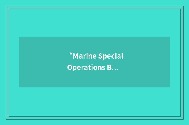 “Marine Special Operations Battalion”缩略