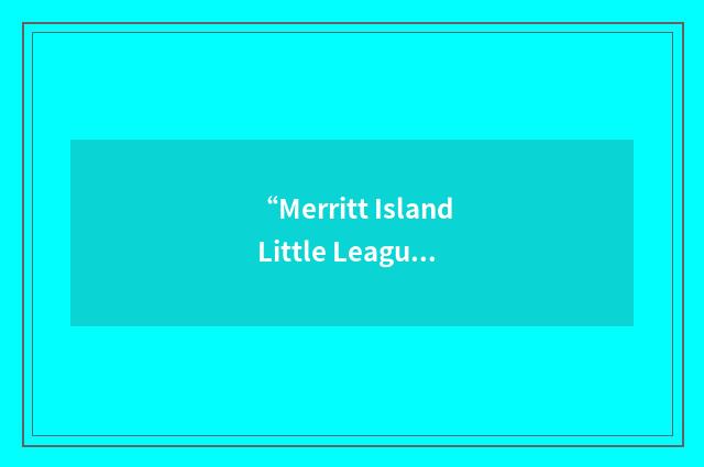 “Merritt Island Little League”缩略