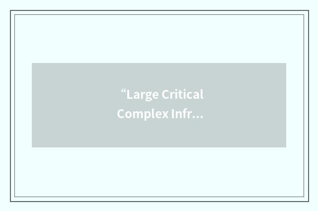 “Large Critical Complex Infrastructure”缩略