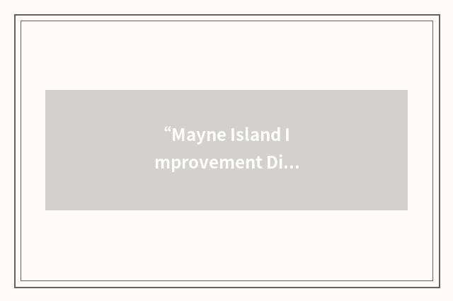 “Mayne Island Improvement District”缩略