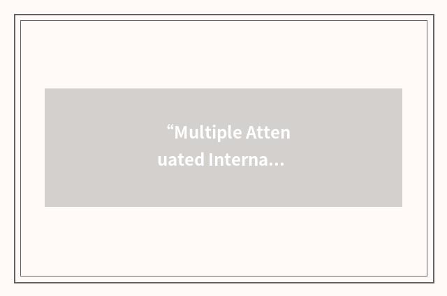“Multiple Attenuated Internal Reflection”缩略