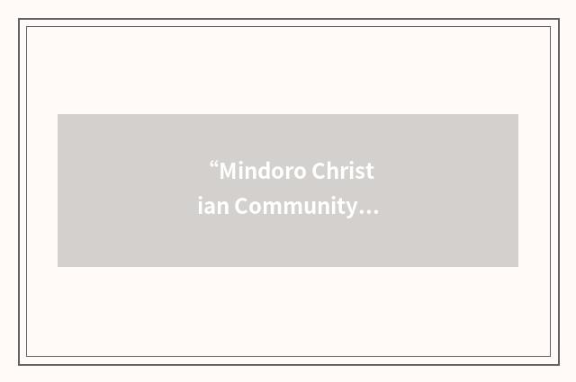 “Mindoro Christian Community Resource Centre”缩略