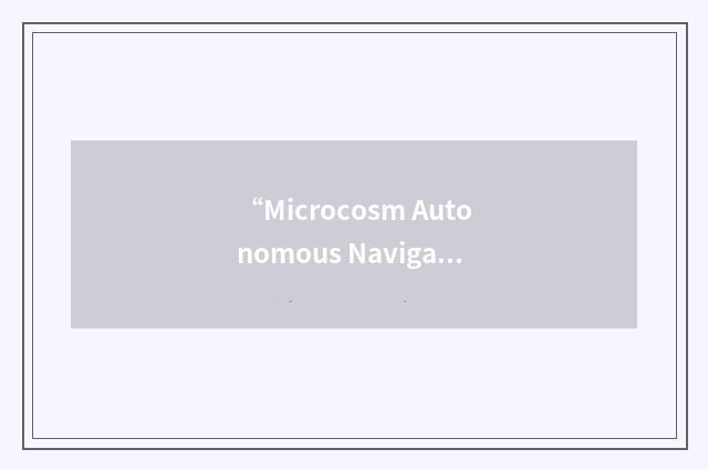 “Microcosm Autonomous Navigation System”缩略