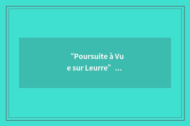 “Poursuite à Vue sur Leurre”缩略