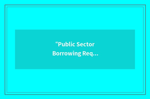 “Public Sector Borrowing Requirement”缩略