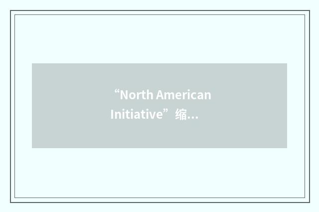 “North American Initiative”缩略