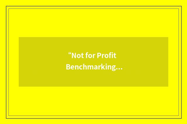 “Not for Profit Benchmarking Association”缩略