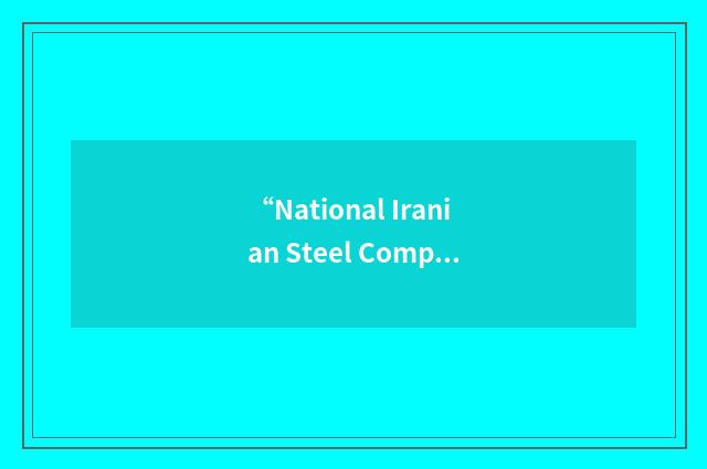 “National Iranian Steel Company”缩略