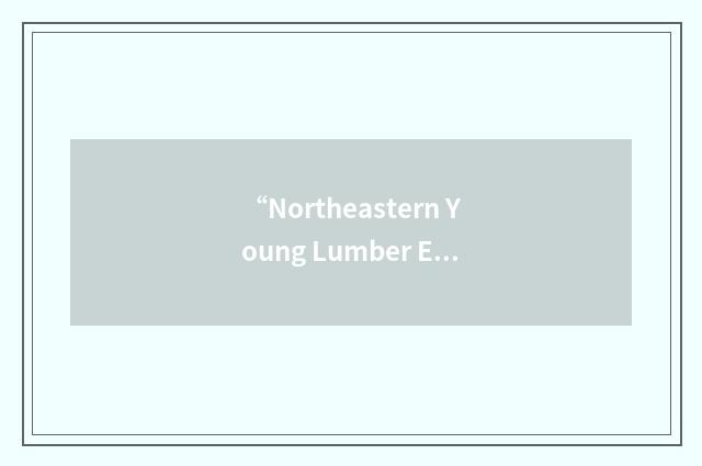 “Northeastern Young Lumber Execs”缩略