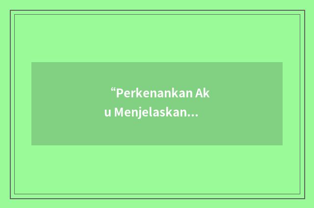 “Perkenankan Aku Menjelaskan Sebuah Takdir”缩略