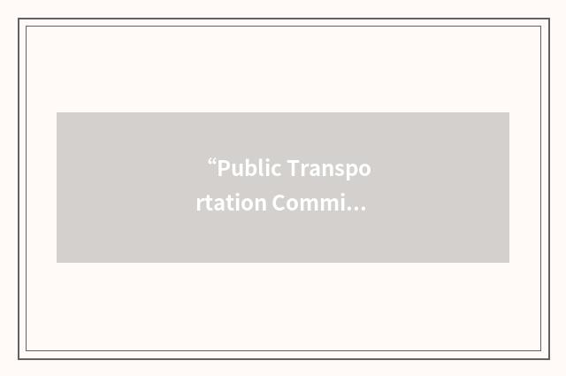 “Public Transportation Commission”缩略