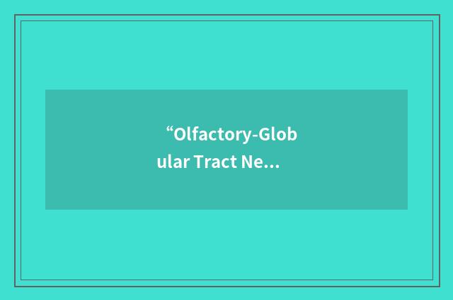 “Olfactory-Globular Tract Neuropil”缩略
