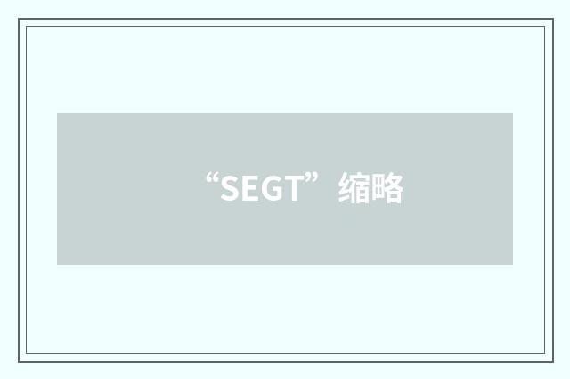 “SEGT”缩略