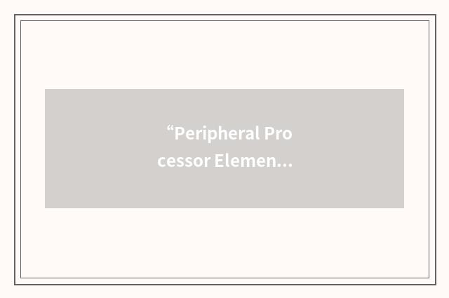 “Peripheral Processor Element”缩略