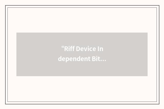 “Riff Device Independent Bitmap”缩略
