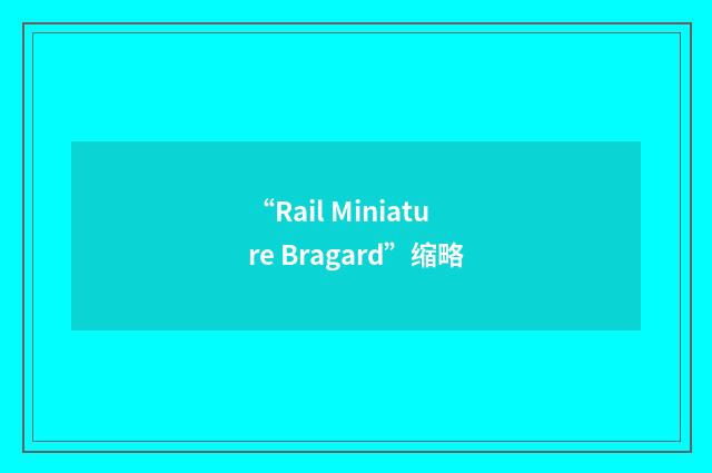 “Rail Miniature Bragard”缩略