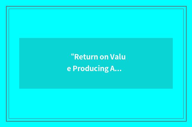 “Return on Value Producing Assets”缩略