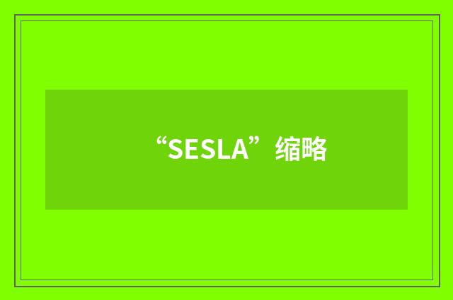 “SESLA”缩略