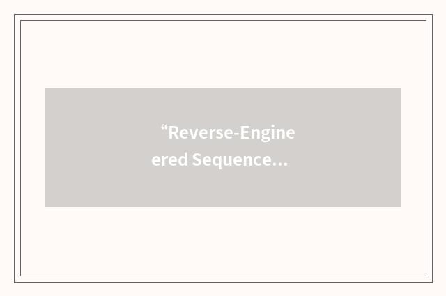 “Reverse-Engineered Sequence Diagram”缩略
