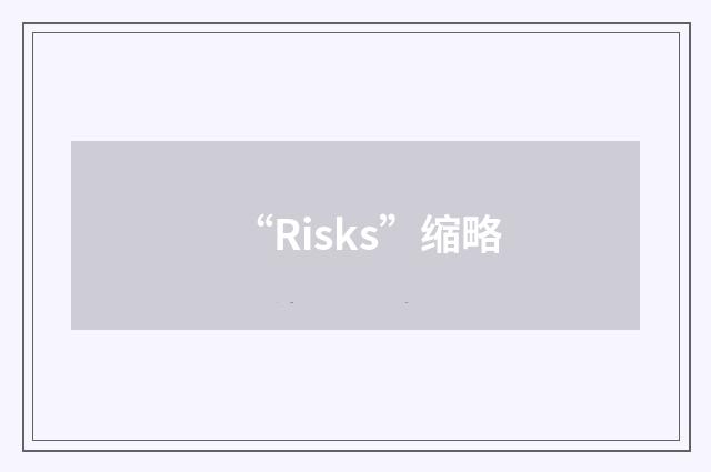 “Risks”缩略