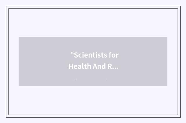 “Scientists for Health And Research for Development”缩略