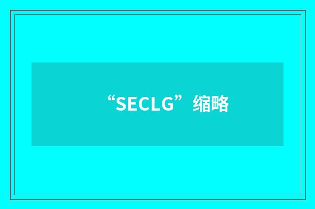 “SECLG”缩略