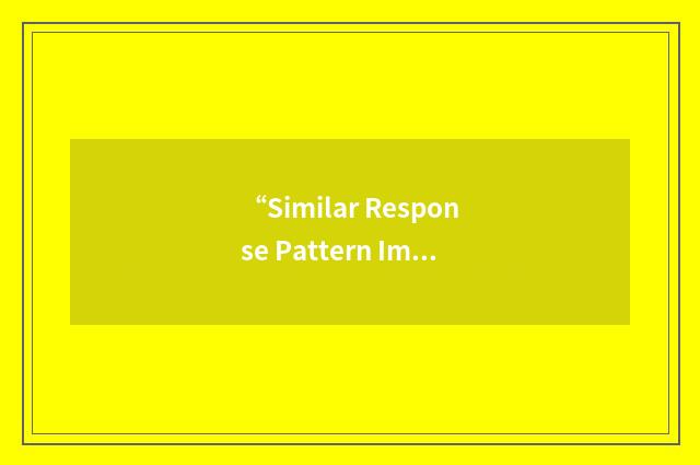 “Similar Response Pattern Imputation”缩略