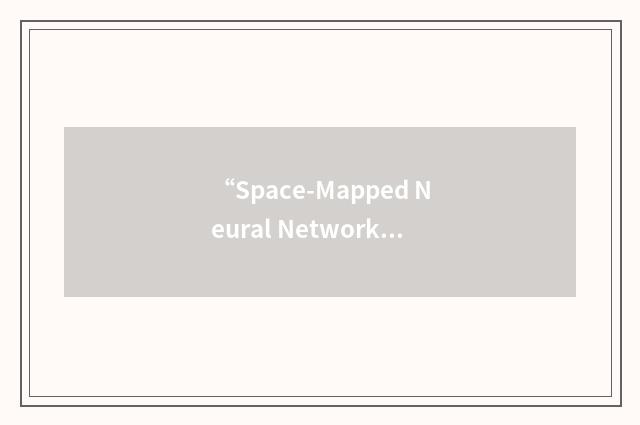 “Space-Mapped Neural Network”缩略