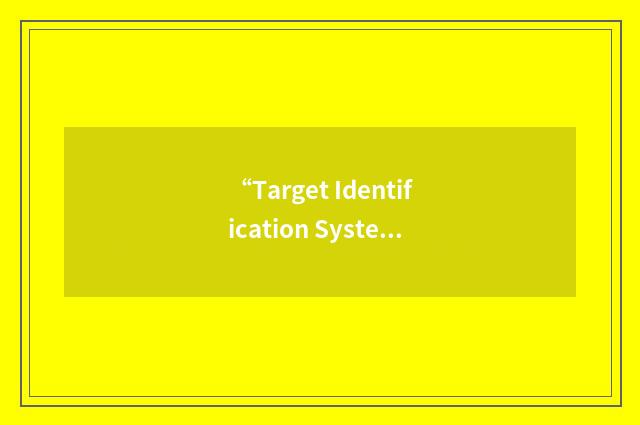 “Target Identification System”缩略