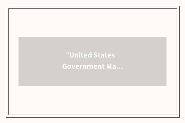“United States Government Manual”缩略