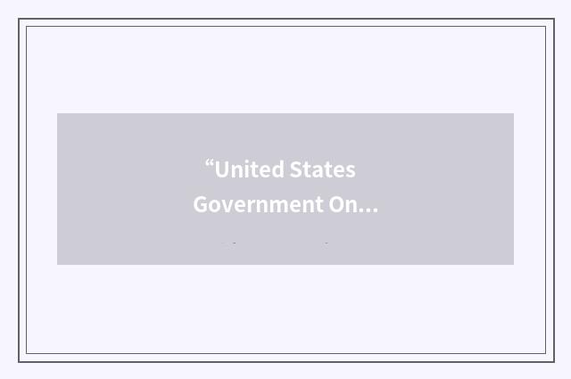 “United States Government Online Directory”缩略