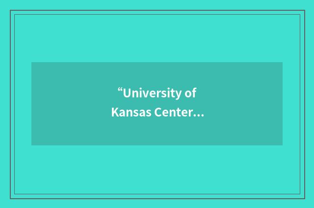 “University of Kansas Center for Research on Learning”缩略