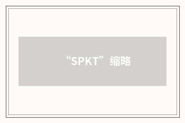 “SPKT”缩略