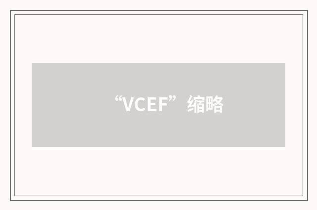“VCEF”缩略