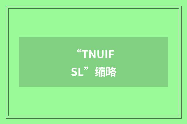 “TNUIFSL”缩略