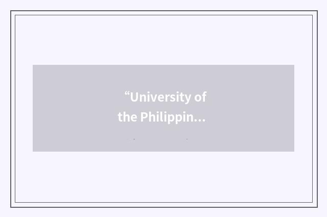 “University of the Philippines Singing Ambassadors”缩略
