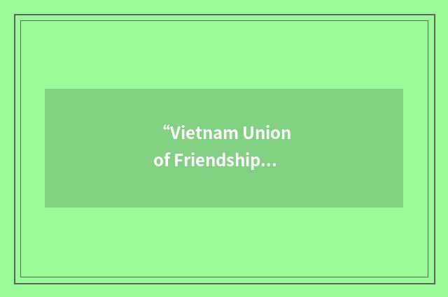 “Vietnam Union of Friendship Associations”缩略